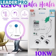 6L Wall Mounted Multifuncitonal Gas Tankless Water Heater Hot Water Heater Thermostat Fast Heating Hot Shower 10KW