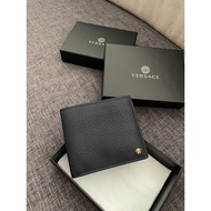 Authentic Versace Grained Calf Bi Fold Wallet