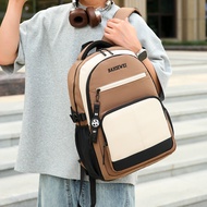 Khaki Unisex Backpack Trendy New Style Oxford Cloth Large Capacity Travel 36-55L Computer Bag