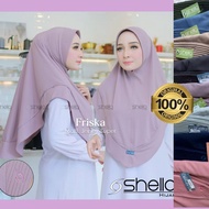 Friska Premium Jarsey Khimar with Pad By Shella