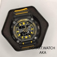 NSTART GA900-A Digital Time Pointer Time Adjustment Men's Quartz Dual Display Time Watch with Resin 