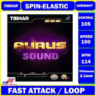 TIBHAR Aurus Sound Spin-Elastic Inverted Table Tennis Rubber Sheet Ping Pong Getah (READY STOCK)