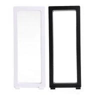 Pinfine Black White Plastic Suspended Floating Display Case Earring Coin Gems Storage