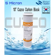CUZCO 10" CTO CARBON BLOCK FILTER CARTRIDGE (100% COCONUT SHELL)