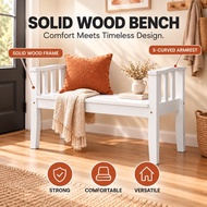 SKL Furniture WOODED SORA BENCH CHAIR / STOOL / LONG STOOL / LONG CHAIR