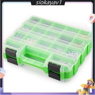 Double Side Parts Organizer,34-Compartments Screw Organizer Tool Storage for Nuts, Bolts Small Parts