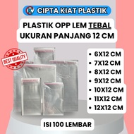 [100 PCS] OPP PLASTIC GLUE THICK BREADPOLOS SIZE 6X12 7X12 8X12 9X12 10X12 11X12 12X12