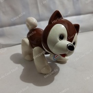 mainan figure anak animal tolo toys anjing siberian husky dog preloved