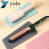 YOLO Curling Iron Anti-Heat Sleeve Portable Antistatic Anti-Scalding Wavy Stripe Hair Straightener Storage Bag