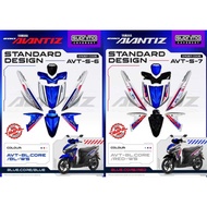 SUPRIMO AVANTIZ EGO-AVANTIZ COVER SET ( BLUE CORE SERIES ) SIAP TANAM STICKER COVERSET KAVER