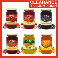 (FRESH BATCH)  Eva Mixed Fruit Jam 450g Strawberry Orange Pineapple Raspberry Blackcurrant Buah-Buah