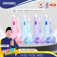 Greebel Correction Tape GCT-603 Stipo + Refill - Stipo Kertas 6MX5MM - Stipo Kertas Greebel