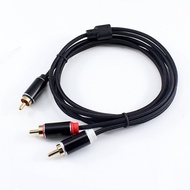 RCA to 2RCA Subwoofer Cable Audio Cable 2RCA to 1RCA Bi-Directional RCA Y Adapter Premium Sound Qual