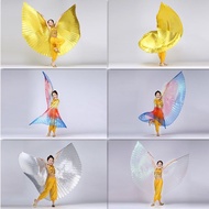 Belly Dance Golden Wings Props Golden Wings Dance Costume Colorful Wings Children Performance Openin