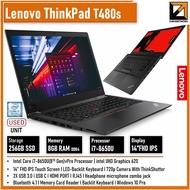 LENOVO THINKPAD T480s  (1 YEAR WARRANTY T&C)  CORE i5 / i7 8th GEN 14" FHD UP TO 24G RAM WIN 11 PRO