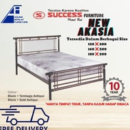 KELONTONG OENIK. Ranjang Besi Success Furniture New Akasia Ukuran 120, 160, 180