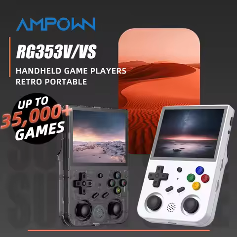 AMPOWN Anbernic RG353V/VS Handheld Game Players 2.8''Touch Screen Portable Retro Video Game Console