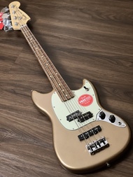 PROMO- FENDER PLAYER MUSTANG BASS PJ - FIREMIST GOLD - HOSEBUILD
