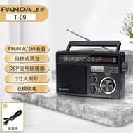 Panda T09 เดสก์ท็อปวิทยุเครื่องเล่นออกอากาศ Fm สําหรับผู้สูงอายุพร้อมช่องเสียบการ์ดและแฟลชไดรฟ์ Usb