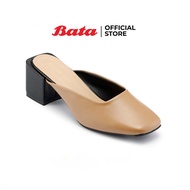 Bata บาจา รองเท้ามีส้นแบบสวม รองเท้าลำลองแบบสวม รองเท้าส้นสูง สำหรับผู้หญิง รุ่น JESSY สีดำ รหัส 6616846 สีคาลาเมล รหัส 6618846