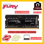 Kingston HyperX DDR4 16GB / 32GB 2666MHz / 2933MHz / 3200MHz Impact SODIMMs Laptop Ram