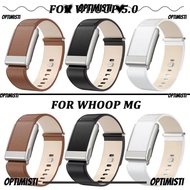 OPTIMISTI8E Leather Strap, Replacement Adjustable Wristband, Soft Genuine Leather Fitness Band for W