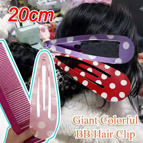 Gifts 20cm Giant Hair Clip Colorful 3D Print Giant Barrette Giant Hairpin Bag Charm Stage Props and 