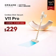 【NEW】Dreame V11 Pro Cordless Vacuum Cleaner | Lightweight & Powerful | Brush Head with Blue Light | 