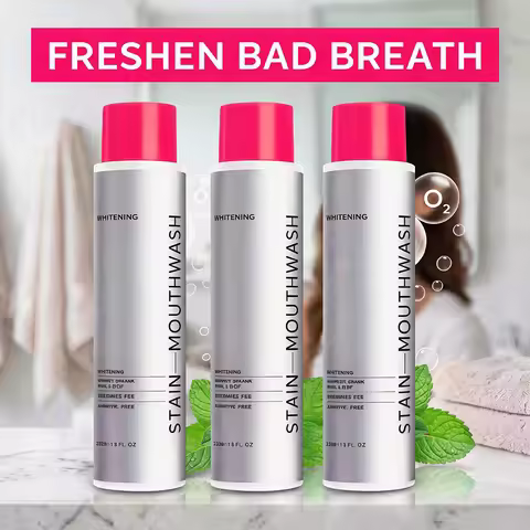 Fresh Breath Mouthwash Gentle Oral Rinse Daily Dental Care Mint Clean Portable Travel Mouthwash Bad 