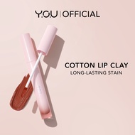 EXP 2027 YOU Simplicity Cotton Lip Clay | Soft Moisturizing Lip Stain Lipstick