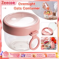 Overnight Oats Container Yogurt Salad Fruit Oatmeal Premium Portable Cup to Go Crunch Milk Breakfast