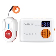 Daytech Caregiver Pager Wireless Call Buttons Elderly Monitoring SOS Alert System Pager for Elderly