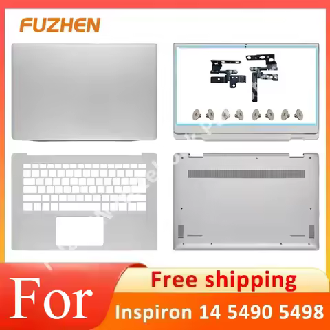 New Replacement Laptop Case For Inspiron 14 5490 5498 LCD Back Cover Front Bezel Palmrest Top Lower 