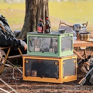 Storage Box Organizer Large Bag Outdoor Household Fruit Organizer Car Beverage Storage Box Foldable 