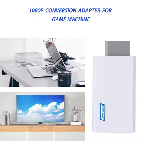 1080P Wii to HDMI-compatible Adapter Full HD Wii2 HDMI-compatible Converter 3.5mm Audio for PC HDTV 
