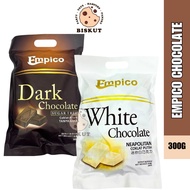EMPICO CHOCOLATE - Dark Chocolate Free Sugar/White Sugar 300G