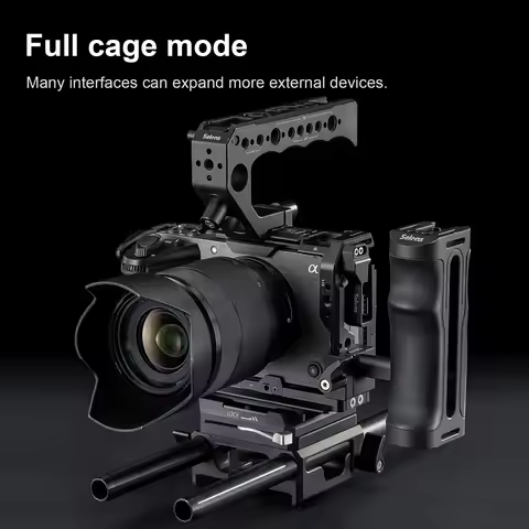 Selens Camera Full Cage for SONY FX3/FX30 with Multiple Expansion Holes Aluminum Alloy Photography H