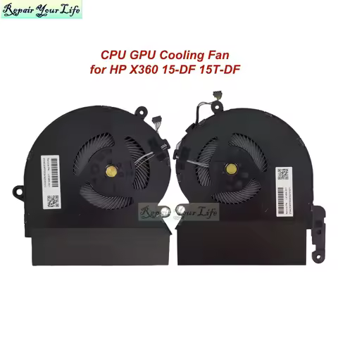Laptop Cooling Fan for HP Spectre x360 15T-DF 15T-DF000 15-DF Notebook PC CPU GPU Fans Radiator Cool