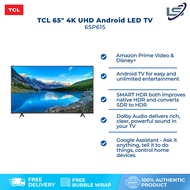 TCL 65" 4K Slim HDR Android TV 65P615 | 4K HDR / HDR / App Store / Netflix / Youtube | Led TV with 2 Year Warranty