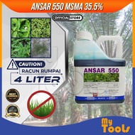 Mytools ANSAR 550 MSMA 35.5% 4 Liter Herbicide Weed Grass Killer Racun Rumpai Rumput Ubat Rumput