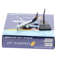1: 400 JC Wings alloy aircraft model Jet Airways B737MAX8 VT-JXB Die-Cast Vehicles