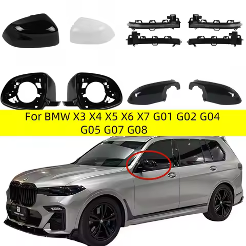 Auto Left Right Rear Mirror Cover Frame Turn Signal Light Bottom Holder for BMW X3 X4 X5 X6 X7 G01 G