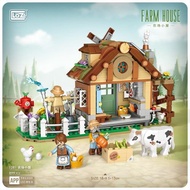 LOZ/俐智農場小屋 小顆粒拼裝積木玩具 秋日之屋牧場迷你組裝模型