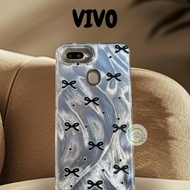 VIVO VIVO || CASE LUXURY SHIMMER TAPE PITA BLACK CUTE HOLOGRAM FOR ANDROID VIVO Y17 Y12 Y15 Y21 Y33s
