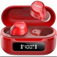 TOZO NC9 Hybrid Noise Cancelling Wireless Earbuds, Bluetooth 5.3 Ear Buds, 6 Mic ENC, IPX8 Waterproo