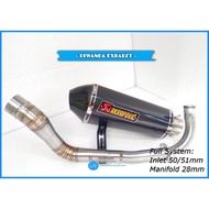 Akrapovic Exhaust Ego s Racing / Ego s Fi / Exhaust Ego Lc 125 / Ego Lc Fi / Solaris / Avantis / Nou
