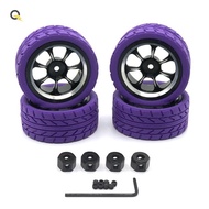 65mm Metal Wheel Rim Tire Tyre with 12mm Adapter for C14 C24 MN D90 MN98 MN99S MN-90 RC Car Upgrade 