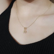 雙子星項鍊 - 鍍金款