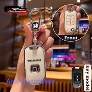 Honda smart key case For Honda JAZZ GK 2019 silver edge keychain Honda JAZZ GK key case Honda CIVIC 