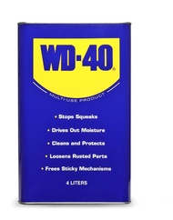 WD-40 น้ำมันอเนกประสงค์ ใช้สำหรับหล่อลื่น ทำความสะอาด ป้องกันสนิม สีใส ขนาด 4 ลิตร